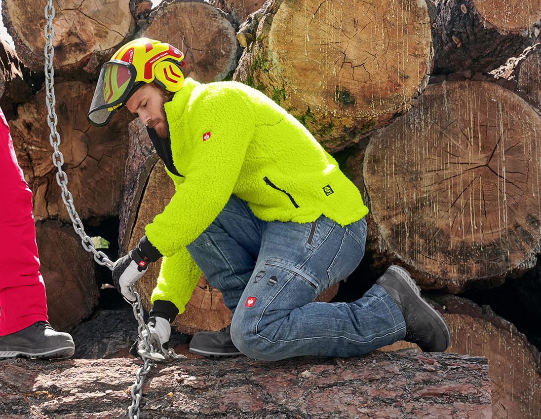 Work Trousers: e.s. Forestry cut-protection jeans + stonewashed 1
