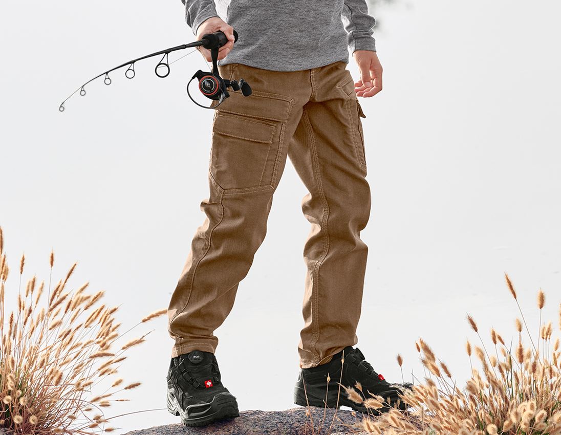 Trousers: Cargo trousers e.s.vintage, children's + sepia