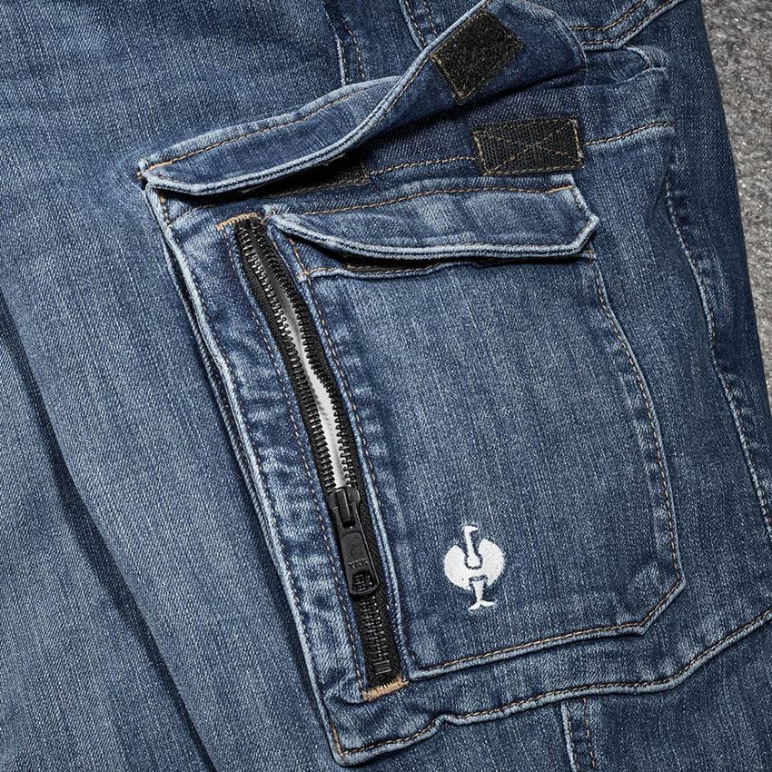 Work Trousers: Cargo worker jeans e.s.concrete + stonewashed 2