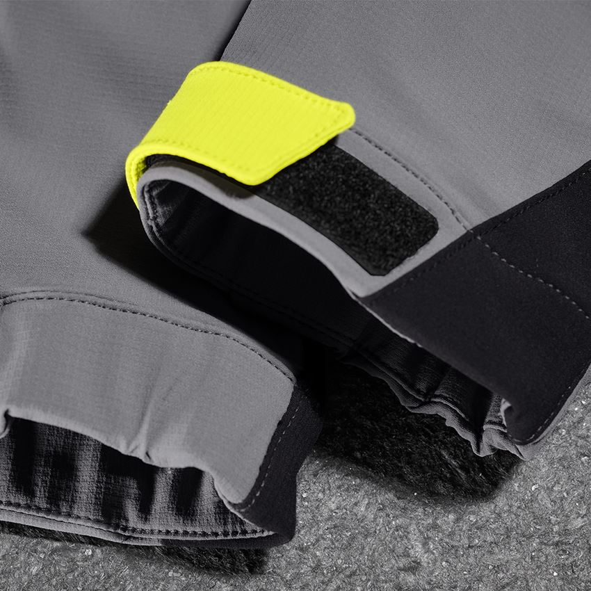 Clothing: Functional trousers e.s.trail, children's + basaltgrey/acid yellow 2