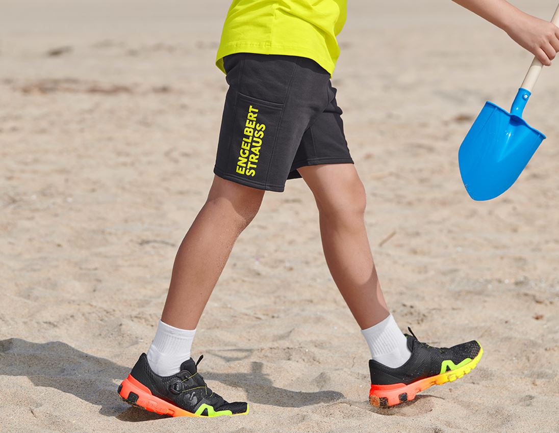 Accessories: Sweat short light e.s.trail, children's + black/acid yellow