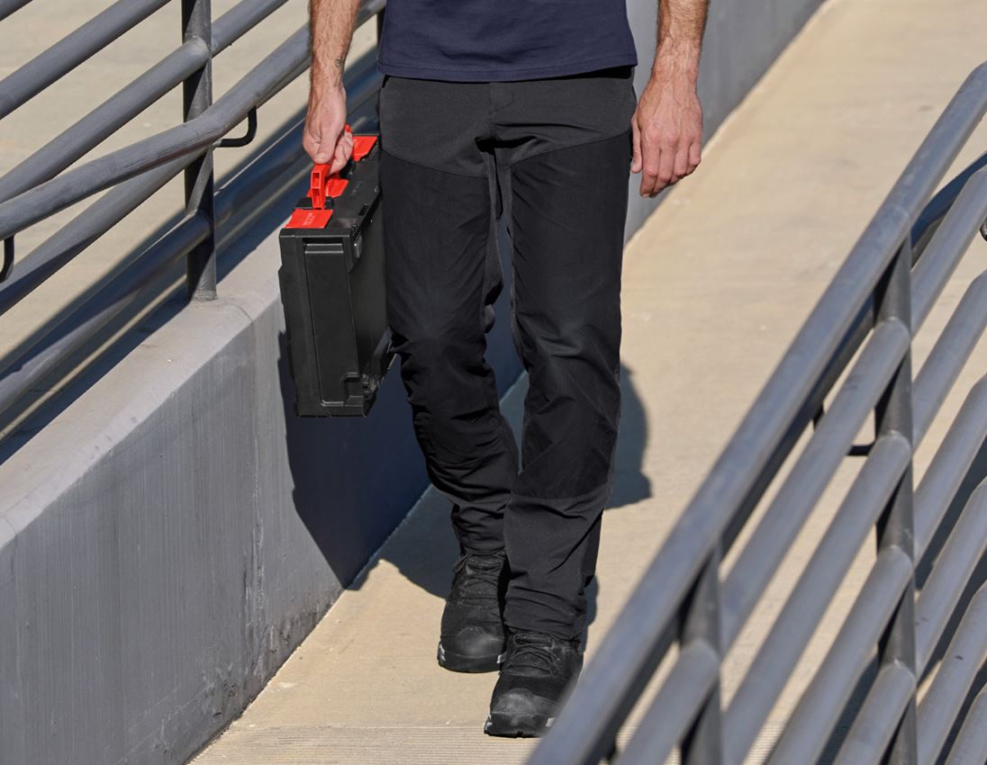 Work Trousers: Hybrid functional trousers e.s.trail + black