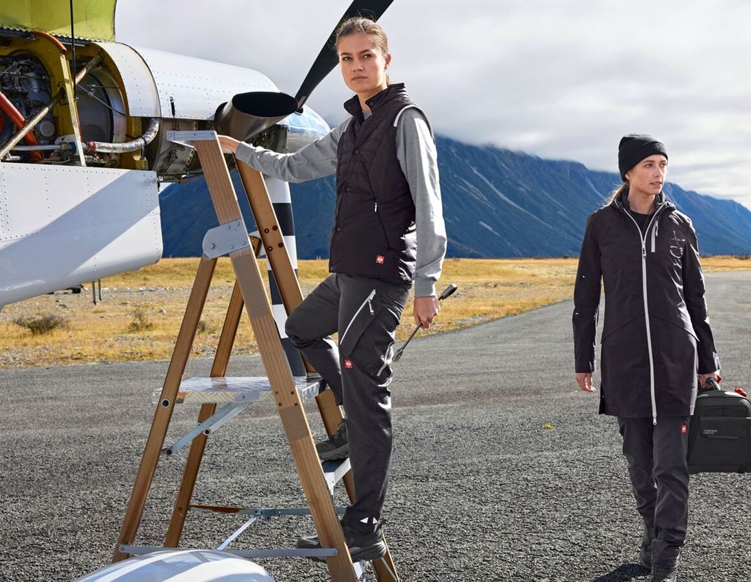 Arbejdsbukser: Multipocket-bukser e.s.ambition, damer + sort/platin 1