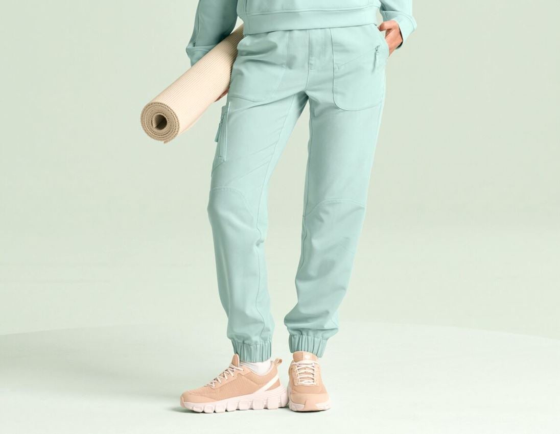 Work Trousers: Multi-Pocket Trousers e.s.avida, ladies’ + softgreen