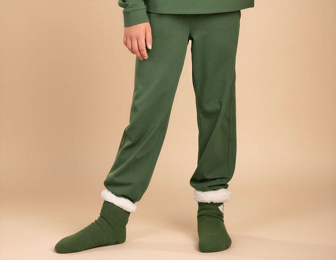 Tilbehør: e.s. pyjamasbukser cotton stretch, børn + nordicgrøn