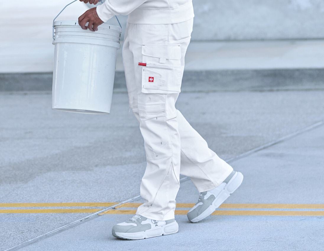Work Trousers: Trousers e.s.line.core + white/platinum 3