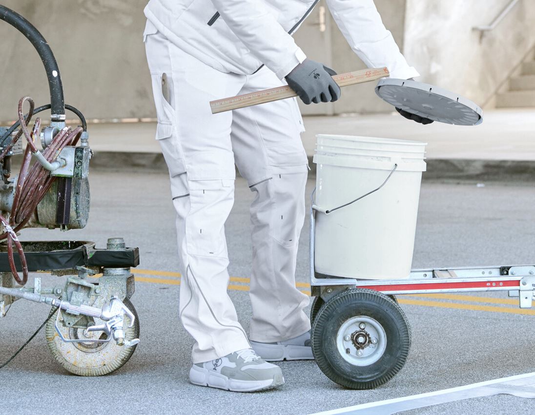 Work Trousers: Trousers e.s.line.core + white/platinum 4