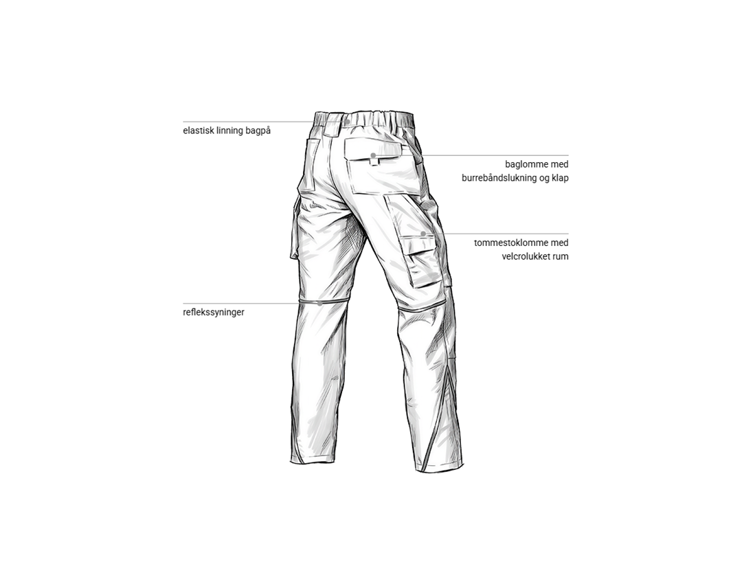 Emner: Bukser e.s.line.core + hvid/platin 2