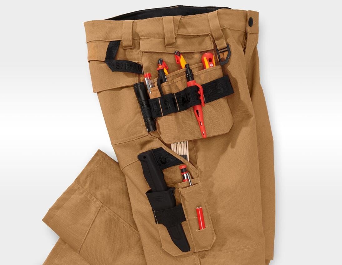 Arbejdsbukser: Holster-bukser e.s.line.nordic canvas + mandelbrun 5