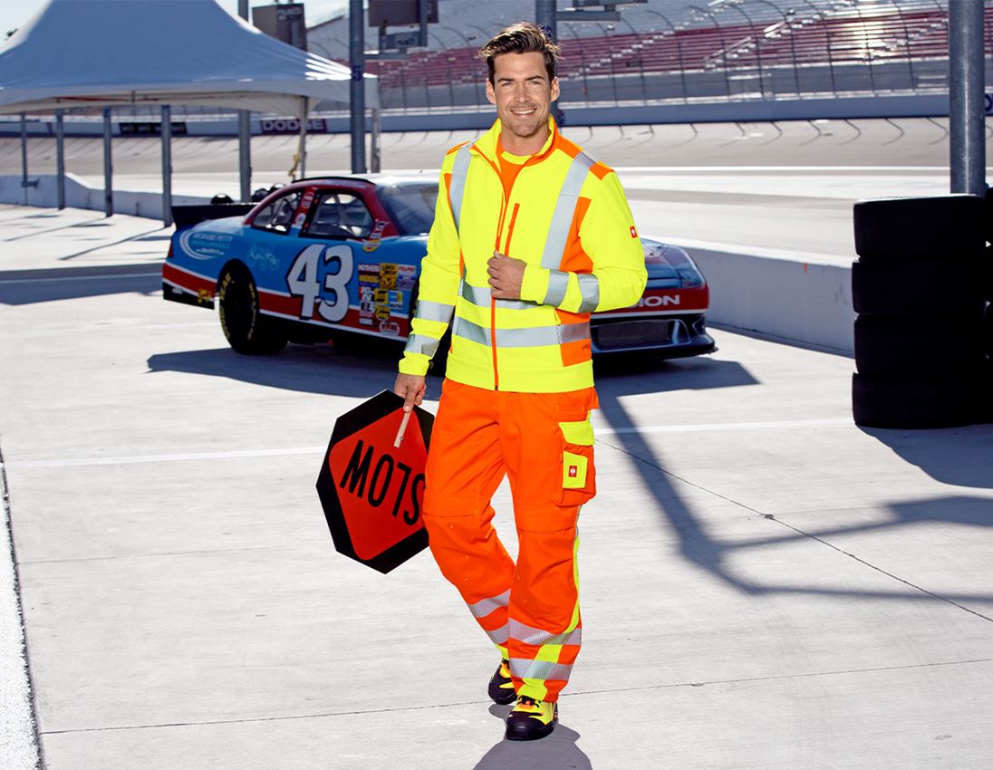 Work Jackets: High-vis softshell jacket softl. e.s.motion 2020 + high-vis yellow/high-vis orange 1