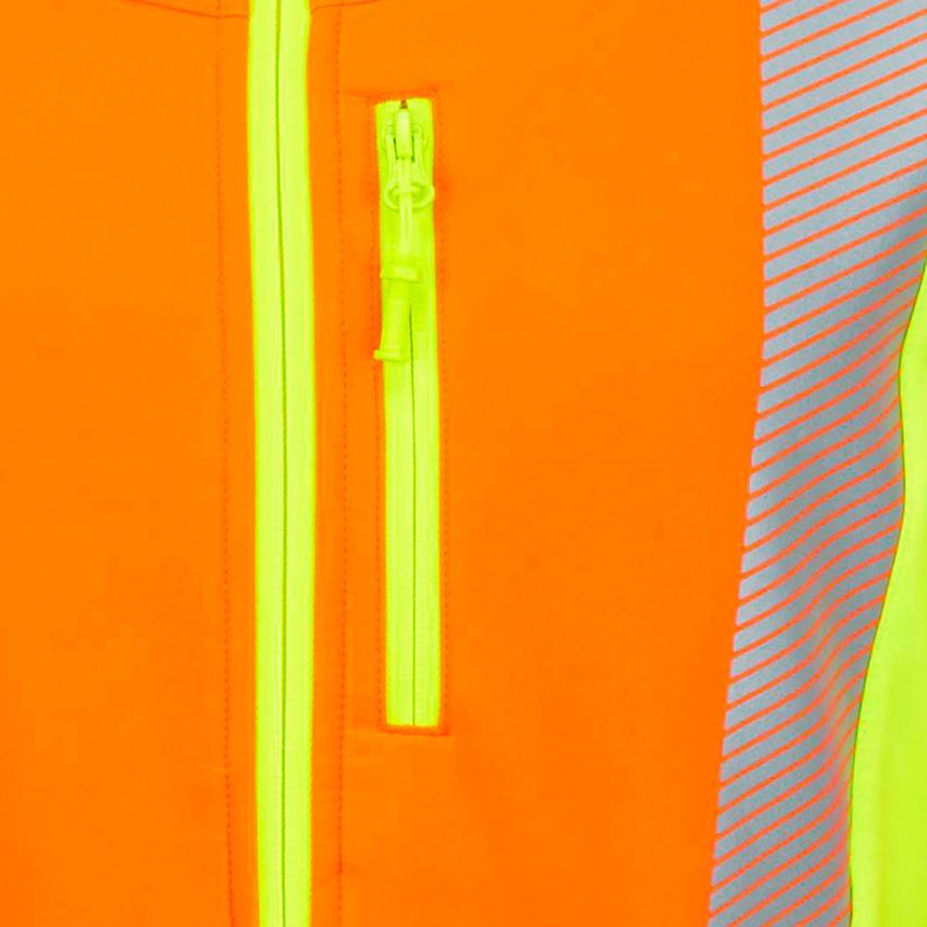 Work Jackets: High-vis softshell jacket softl. e.s.motion 2020 + high-vis orange/high-vis yellow 2