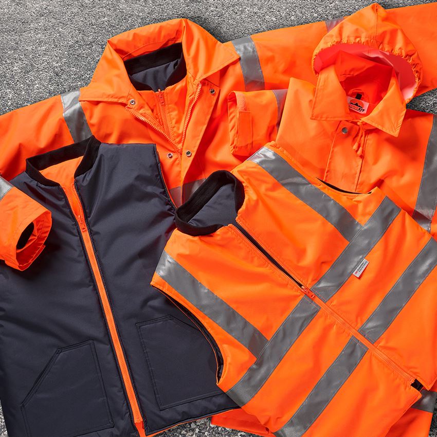 Work Jackets: STONEKIT High-vis jacket 4-in-1 + high-vis orange 2