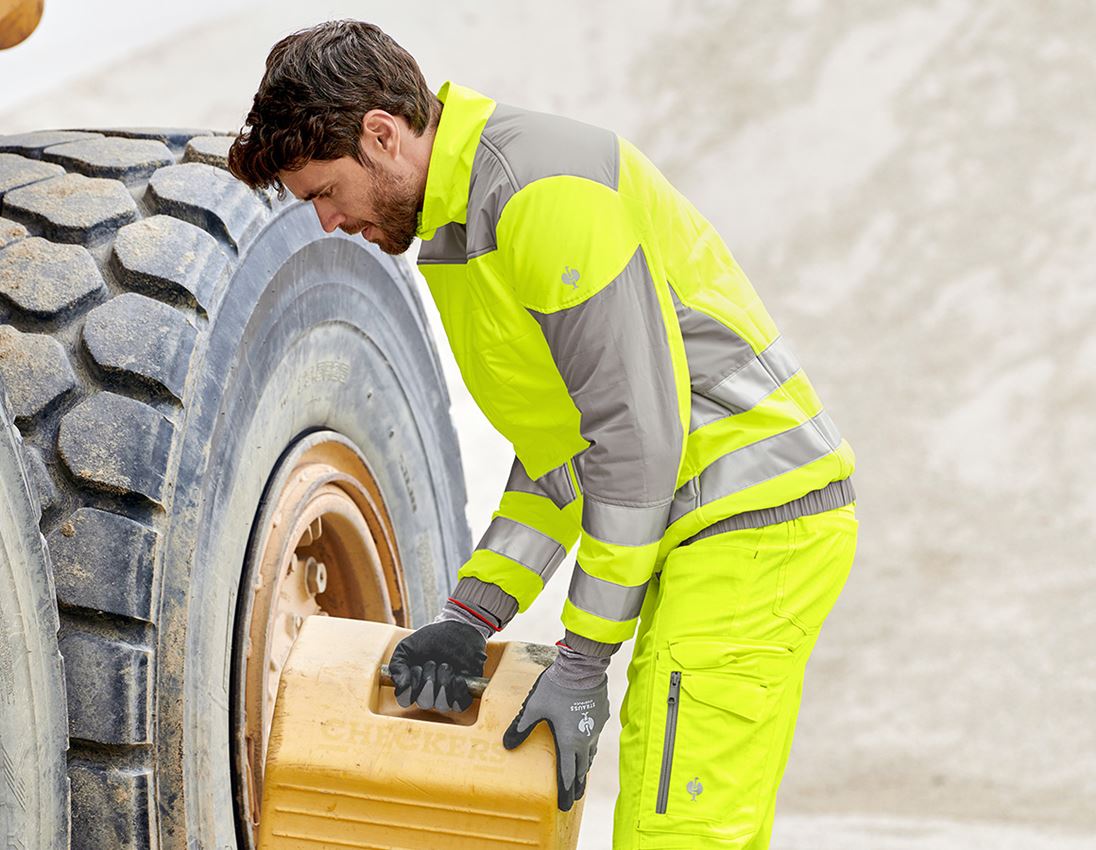 Arbejdsjakker: Advarrselsjakke e.s.concrete + advarselsgul/perlegrå 1