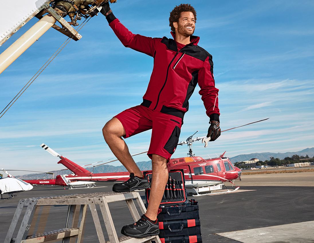 Work Jackets: Functional jacket e.s.dynashield + fiery red/black 1