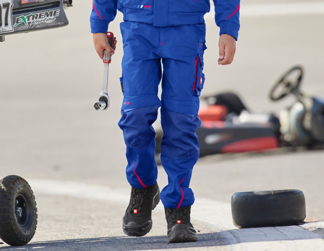 Trousers: Trousers e.s.motion 2020, children's + royalblue/fiery red