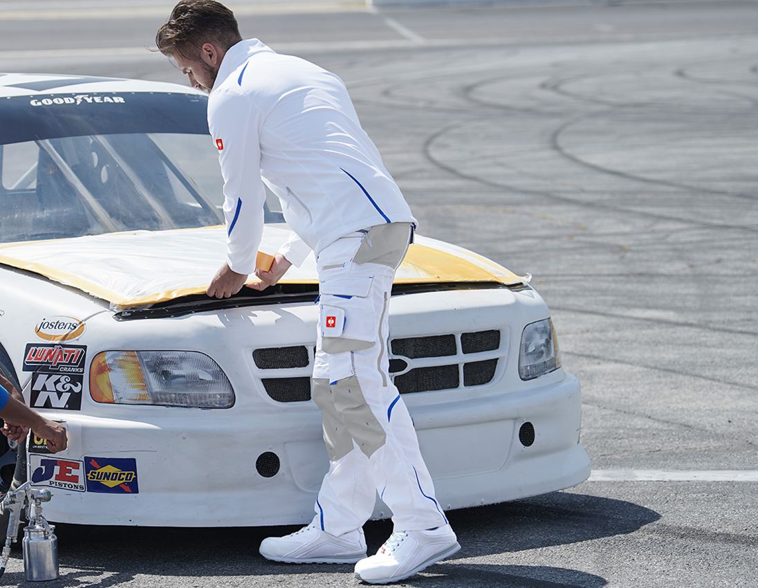 Work Trousers: Trousers e.s.motion 2020 + white/gentianblue 1