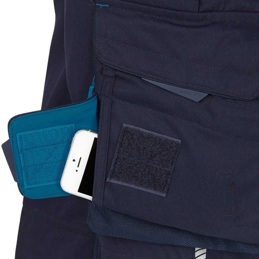 Work Trousers: Ladies' trousers e.s.motion 2020 + navy/atoll 2