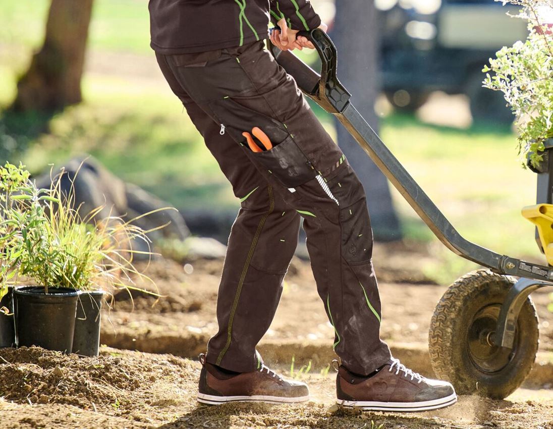Construction workers: Ladies' trousers e.s.motion 2020 + chestnut/seagreen 2