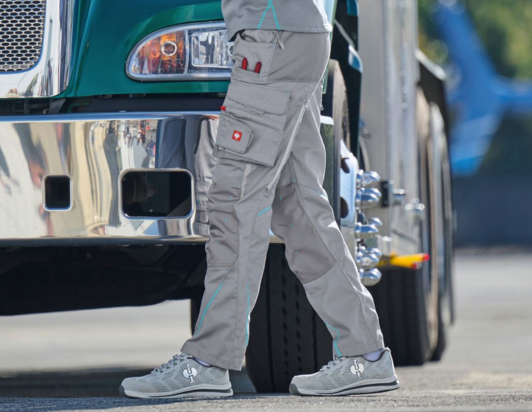 Construction workers: Ladies' trousers e.s.motion 2020 + platinum/capri 1