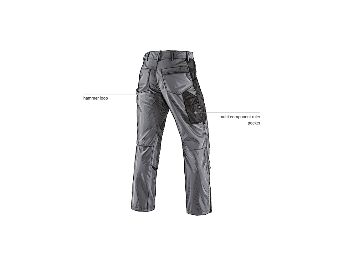 Automotive mechatronics technicians: Trousers e.s.active + grey/black 2