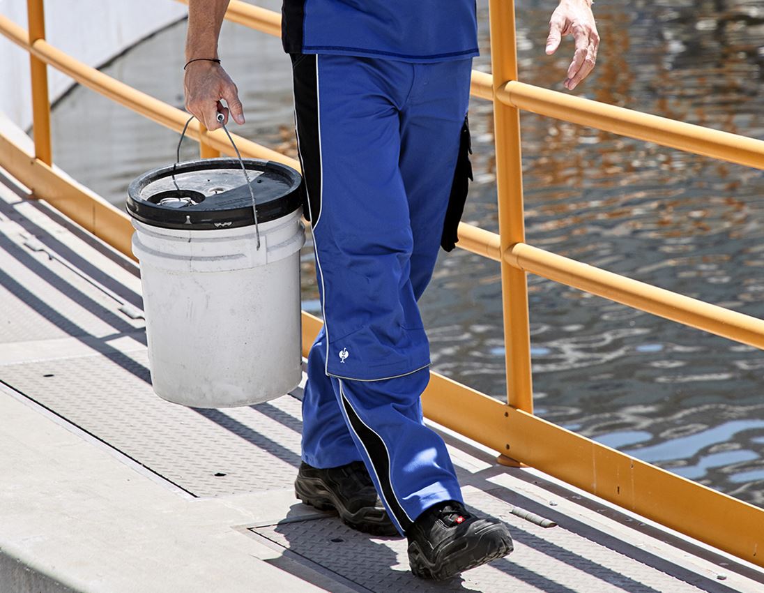 Work Trousers: Zip-Off trousers e.s.active + royal/black
