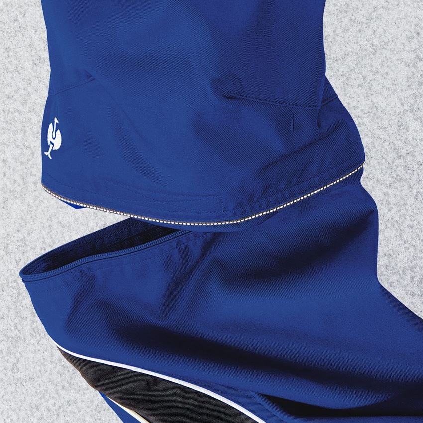 Work Trousers: Zip-Off trousers e.s.active + royal/black 2