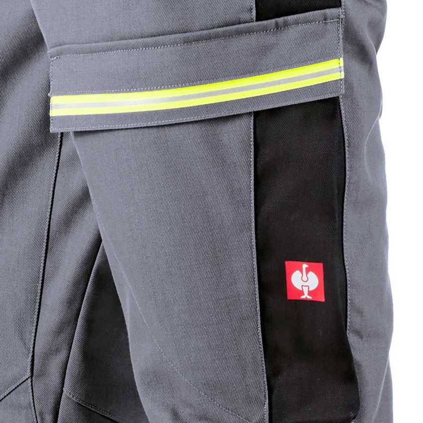 Work Trousers: Bib & brace e.s.vision multinorm* + grey/black 2