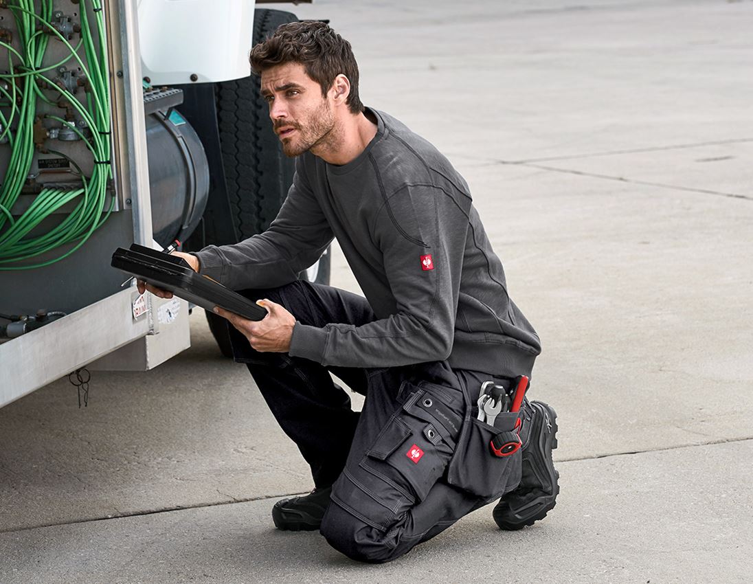 Work Trousers: Trousers e.s.roughtough tool-pouch + black 2