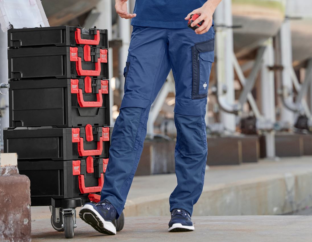 Topics: Trousers e.s.concrete light, ladies' + alkaliblue/deepblue 1