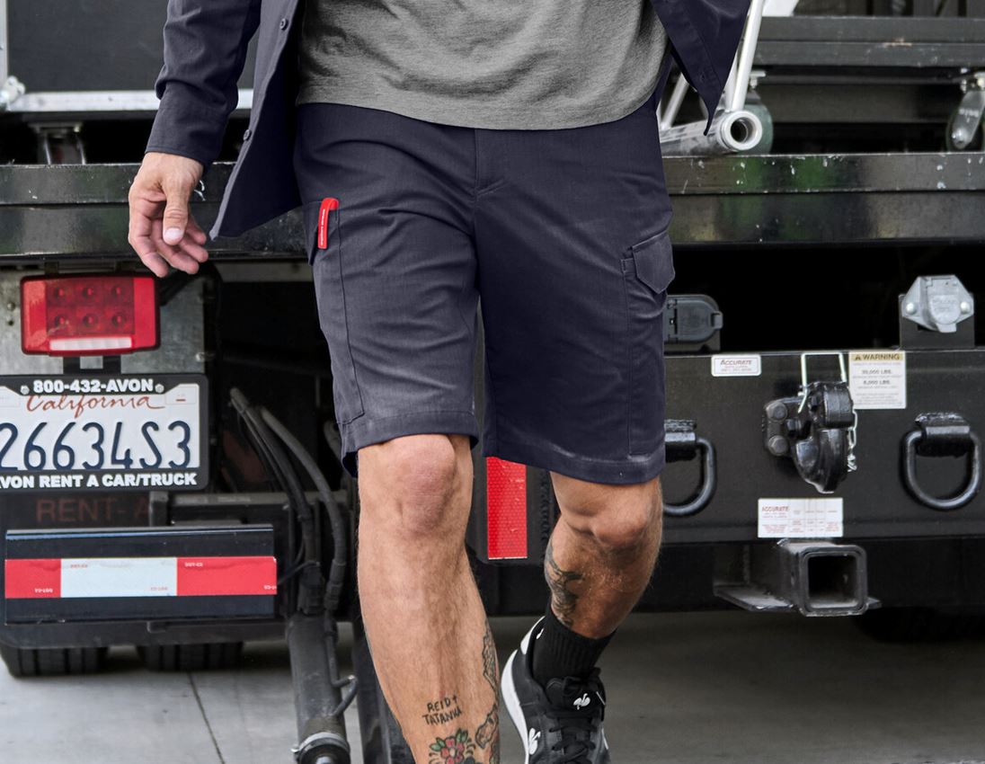 Arbejdsbukser: Shorts e.s.t:aktik light ripstop + neroblå