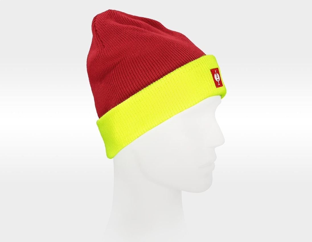 Accessories: Knitted hat e.s.motion 24/7 + red/high-vis yellow 5