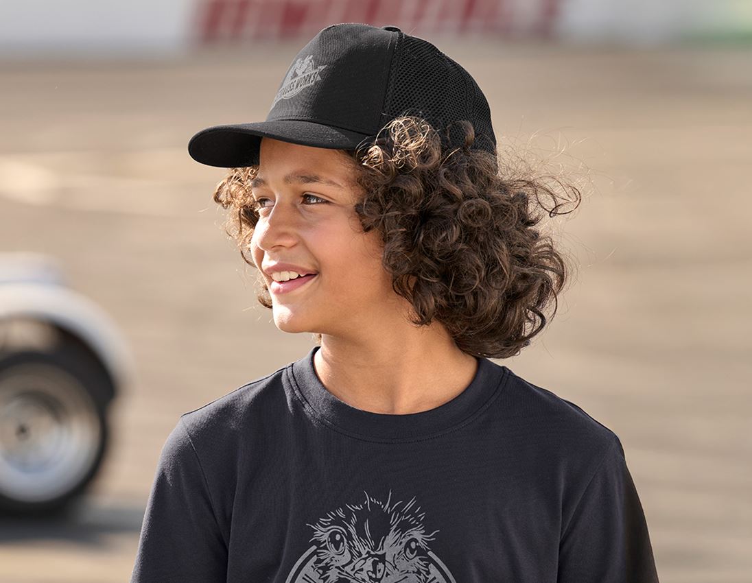 Accessories: Cap e.s.iconic works, children's + black 1
