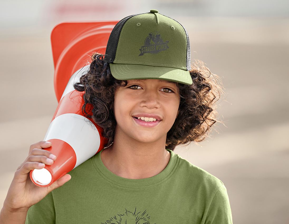 Tilbehør: Kasket e.s.iconic works, børn + bjerggrøn 1