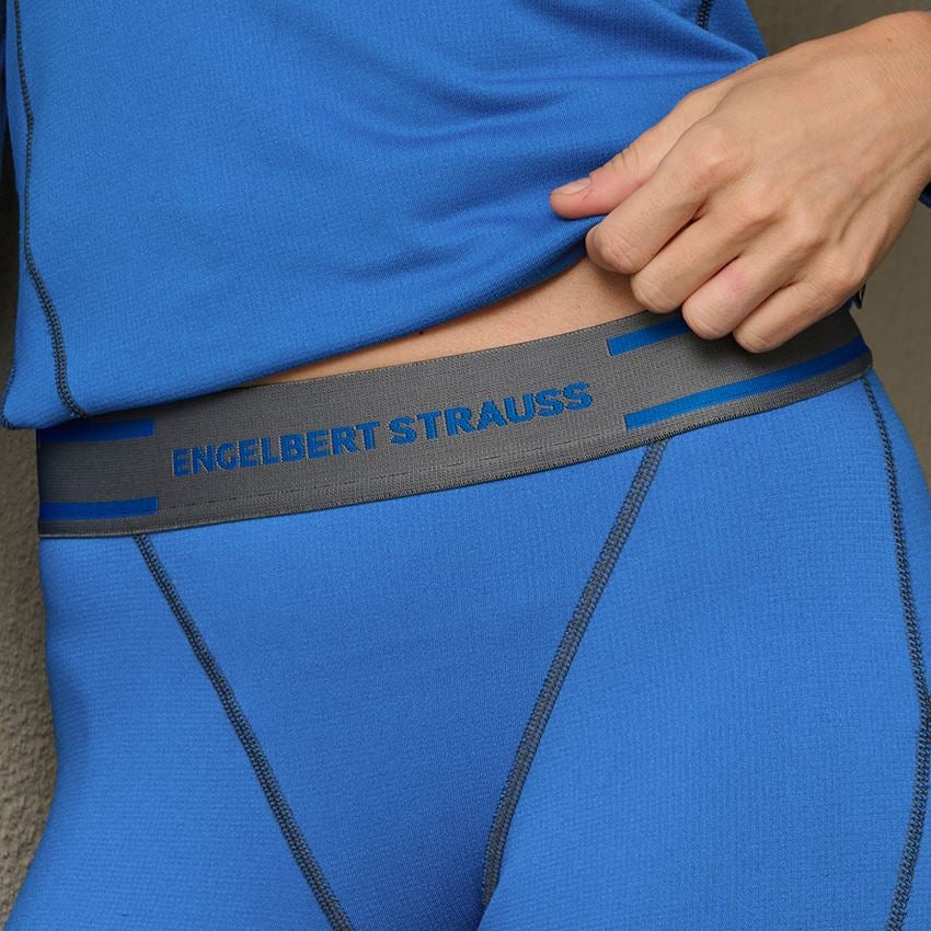 Thermal Underwear: e.s. functional long-pants clima-pro-warm,ladies' + gentianblue 2