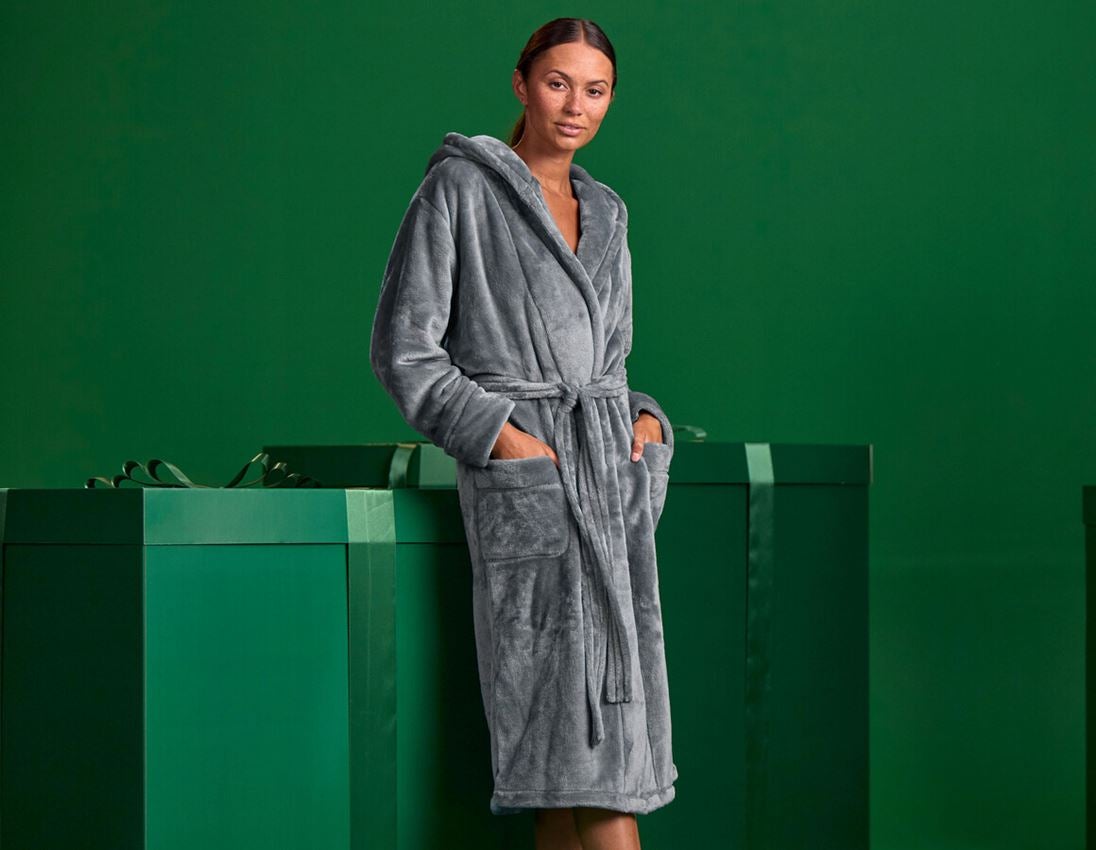 Accessories: e.s. Bathrobe, ladies' + nordicgrey
