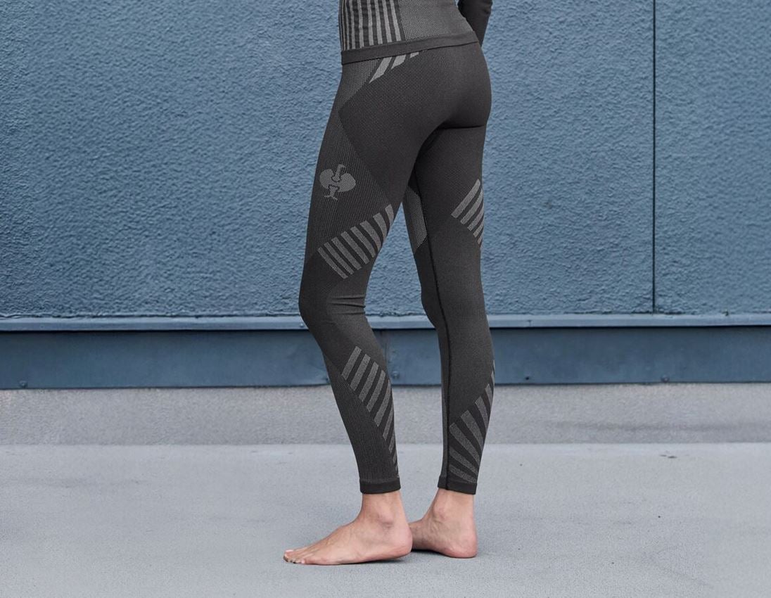 Emner: Funktions-Longpants e.s.trail seamless-warm, damer + sort/basaltgrå 1