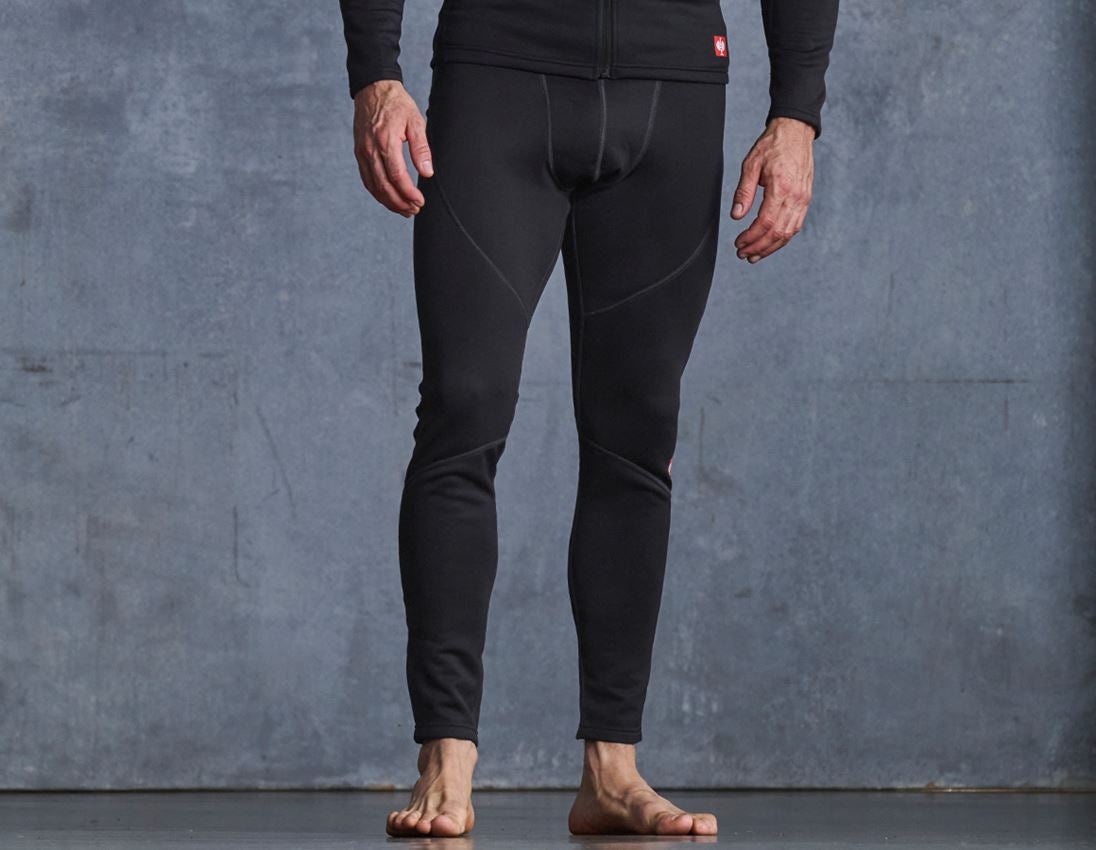 Clothing sets: SET: 2x e.s. func.long-pants thermo stretch-x-warm + black
