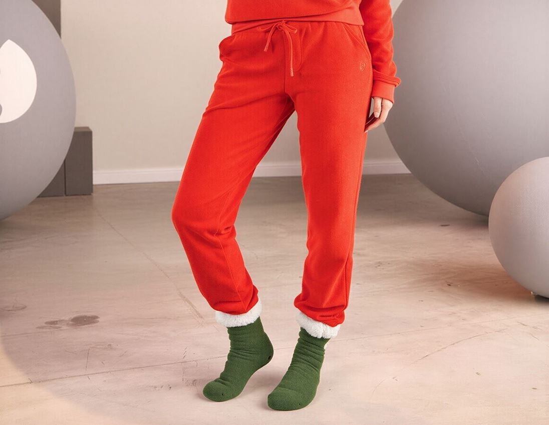 Work Trousers: e.s. Sweat trousers Terry, ladies' + straussred 1