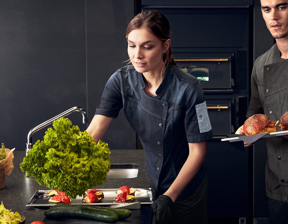 Shirts, Pullover & more: e.s. Chefs Jacket denim, ladies' + mediumwashed 1