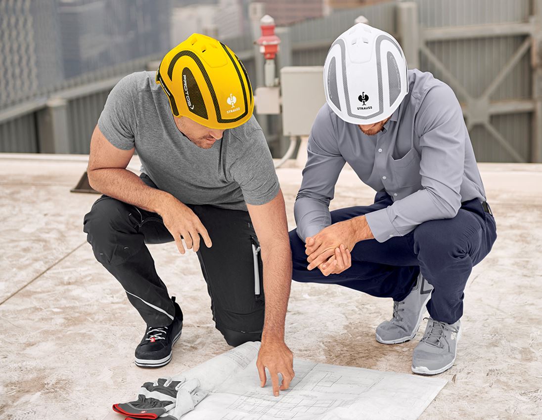 Sikkerhedshjelme: e.s. arbejdshjelm Protos® + gul/sort 3