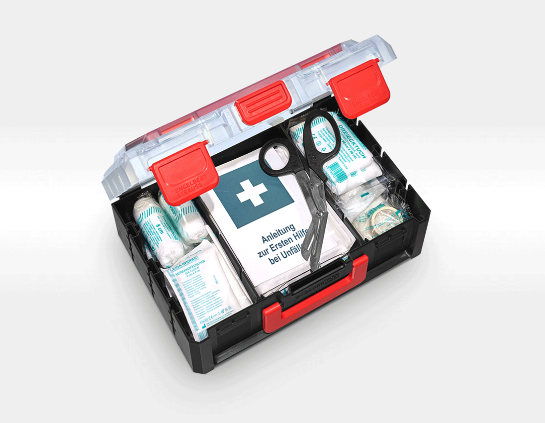 Personal Protection: STRAUSSbox company first aid kit DIN 13157+holder 2