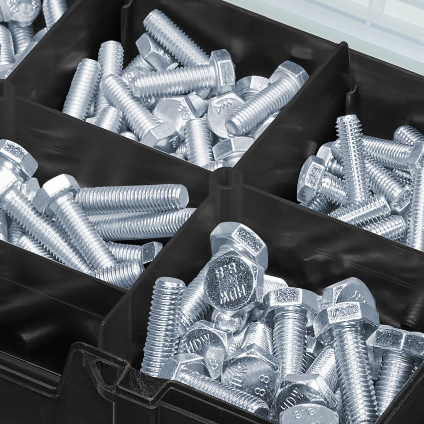 Screws: Hexagon screws DIN 933 M8/M10 STRAUSSbox mini 2