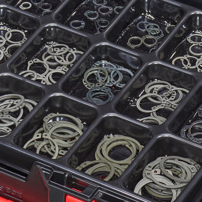 Assorted small parts: Lock washers DIN 471 in STRAUSSbox 118 midi 2