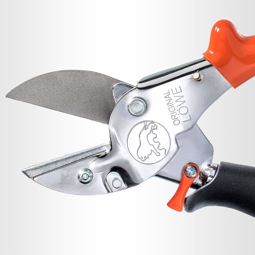 Scissors: Anvil shears Löwe 1, with revolving handle 2