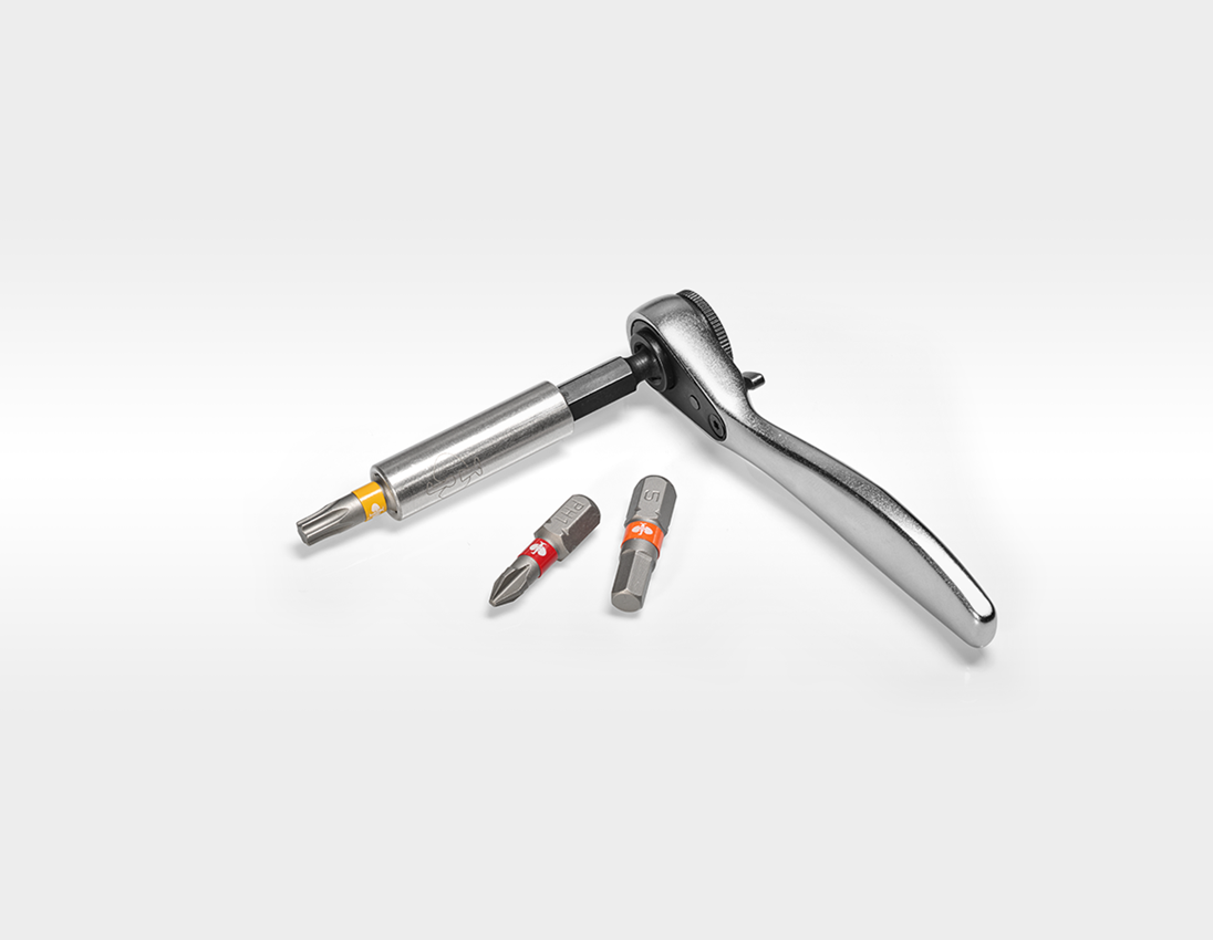 Bits: Bit box Color with ratchet, Compact 20-part 2