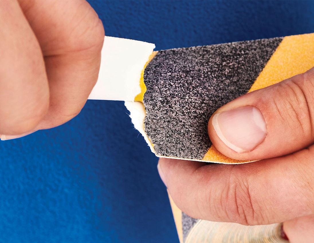 Kunststofbånd | Krepbånd: TESA - tape til skridsikring + gul/sort 2