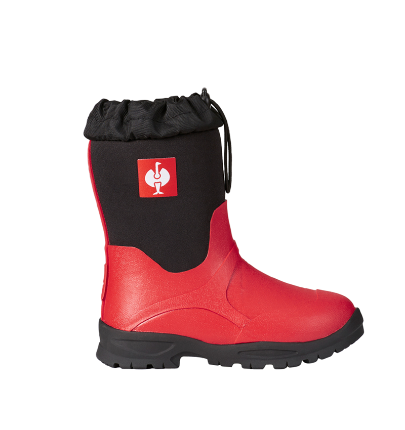 Vintersko: e.s. Allroundstøvler Fides high,  børne + ildrød/sort 2