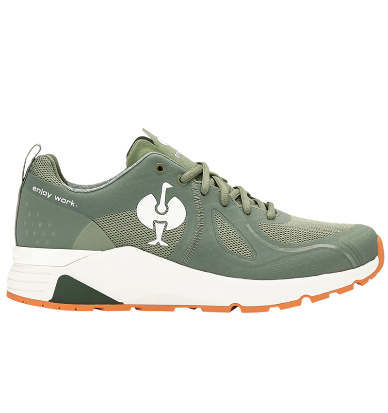 O1: O1 Work shoes e.s. Chete + palegreen/pumkinorange 2