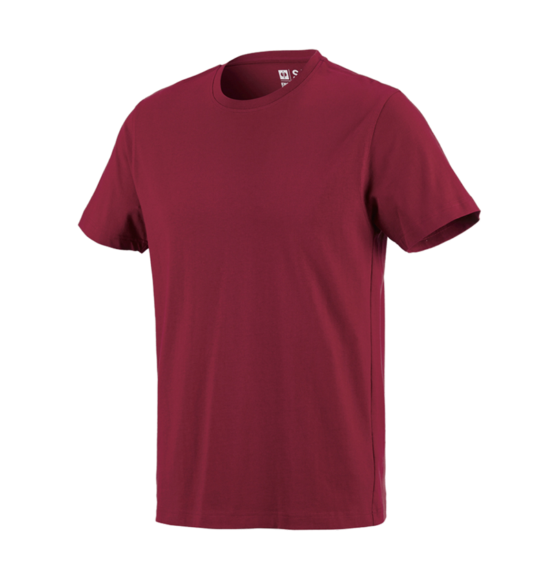 Snedker: e.s. T-Shirt cotton + bordeaux 2