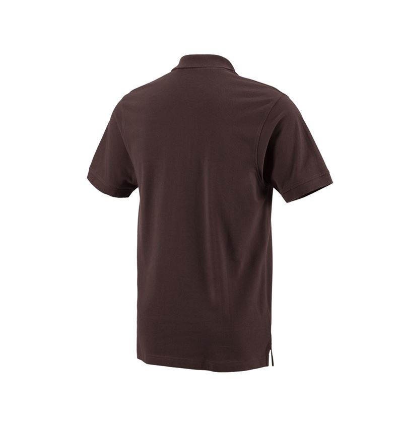 Emner: e.s. Polo-Shirt cotton Pocket + brun 1